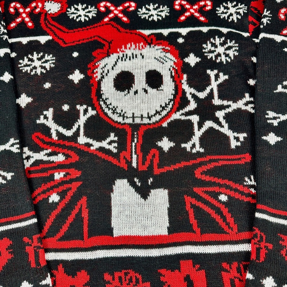 Disney Nightmare Before Christmas Sweater Jack Skellington XL - Picture 2 of 9